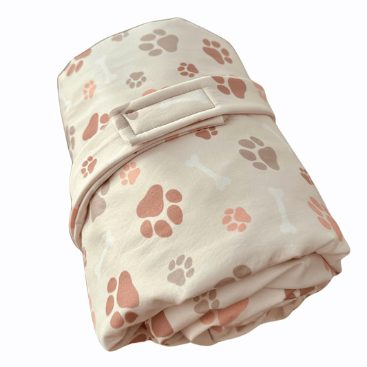 Dog Car Seat Cover & Travel Mat - Puppy Paws - Lilo Dachshund Threads - 
