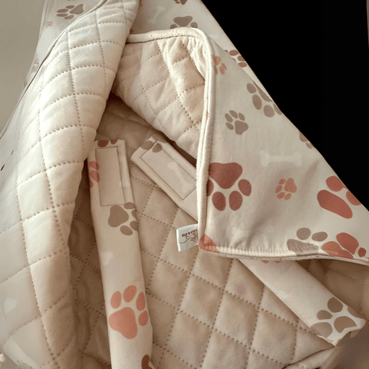 Dog Car Seat Cover & Travel Mat - Puppy Paws - Lilo Dachshund Threads - 