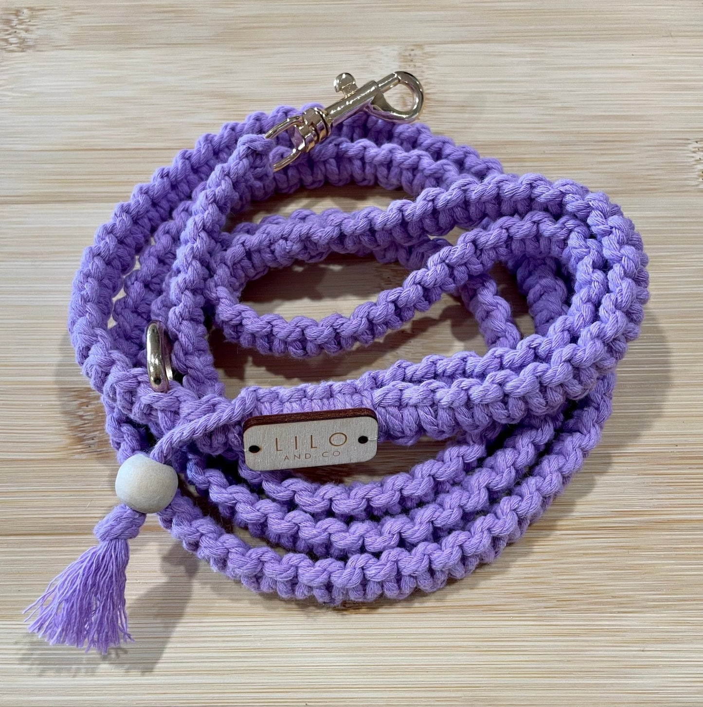 Macrame Boho Lead - Lilo Dachshund Threads--